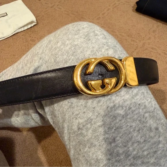 Gucci | Vintage Gold Leather Belt - Picture 4 of 8